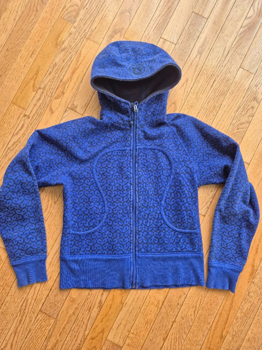 Lululemon Scuba Hoodie Purple Lattice Full Zip Sweater